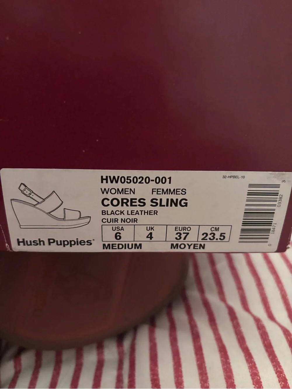 Hush Puppies Women's Textured Brown Leather Wedge Sandals